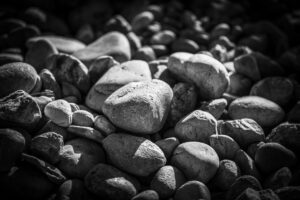domaine giraud's soil under the vineyard